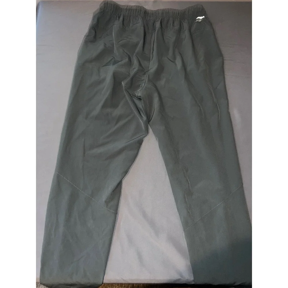 Unipro Mens Qwick-Dry Training Pants Charcoal Gray Elastic Waist Joggers Size M